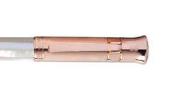 Gemperor - Rollerball Pen - Northern Australia White Pearl - Rose Gold Plated