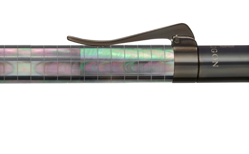 Visionary - Engrave Checked - Tahiti Black Pearl - Ruthenium Plated
