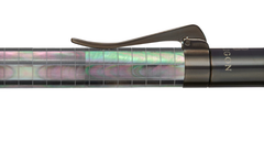 Visionary - Engrave Checked - Tahiti Black Pearl - Ruthenium Plated