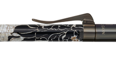 Vietnam Lacquer - Peony - Ruthenium Plated