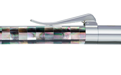 Visionary - Checked - Tahiti Black Pearl - White Gold Plated