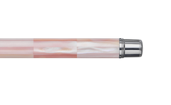 Gemprise - Fountain Pen - Mississippi Pink Pearl - White Gold Plated