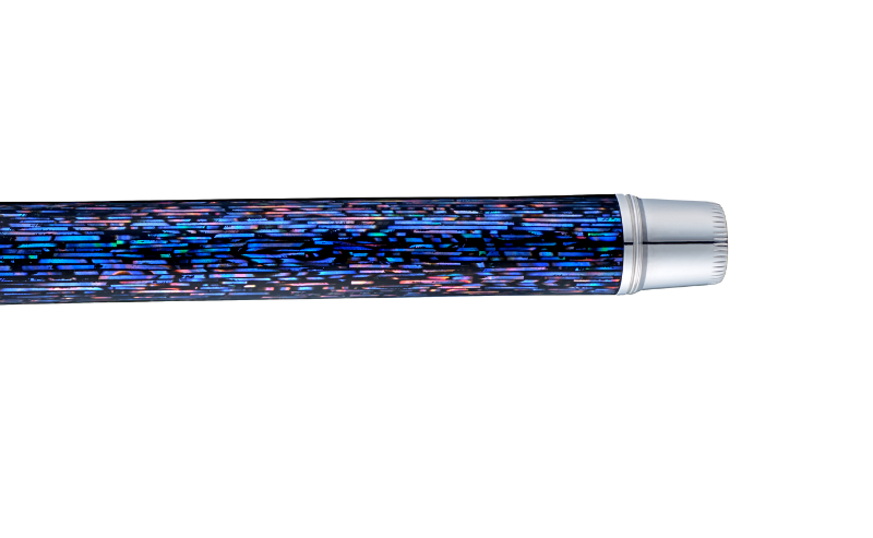 Gemprise - Lacquer Pen - Deep Ocean Blue - Fountain - White Gold Plated