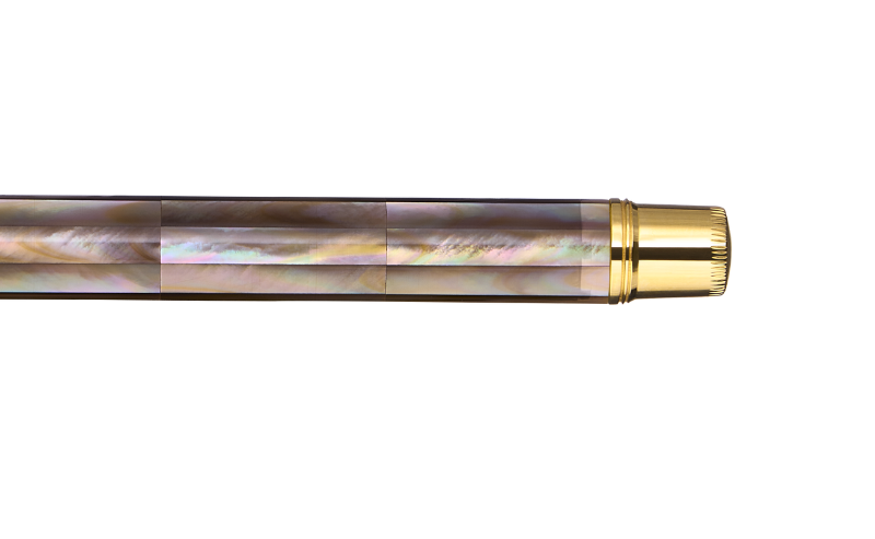 Gemprise - Fountain Pen - Mississippi Brown Pearl - Gold Plated