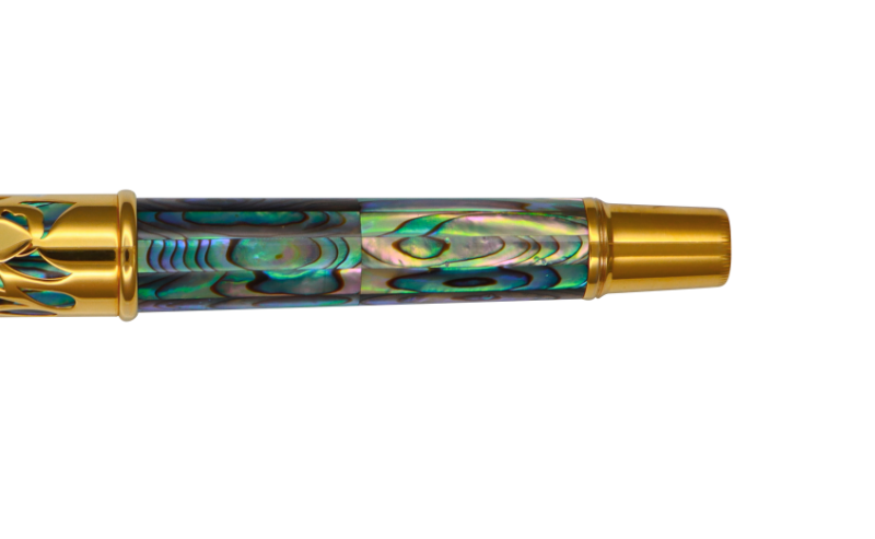 Blutinum - Rollerball Pen - New Zealand Abalone - Gold Plated