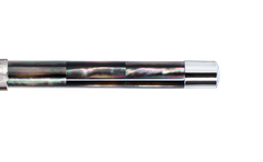 Gemperor - Rollerball Pen - Tahiti Black Pearl - White Gold Plated