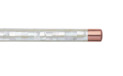 Gemperor - Fountain Pen - Checked - Northern Australia White Pearl - Rose Gold Plated