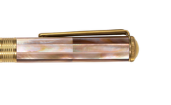 Champion Wave - Bút Ký Ngọc Trai Nâu Mississippi - Mạ Titanium Gold