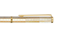 Inspired - Engrave Checked - Northern Australia Golden Pearl - Titanium Gold Plated