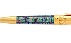 Ta Thanh Thien - Thuy - Checked - New Zealand Abalone - Gold Plated