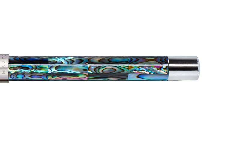 Gemperor - Fountain Pen - New Zealand Abalone - White Gold Plated