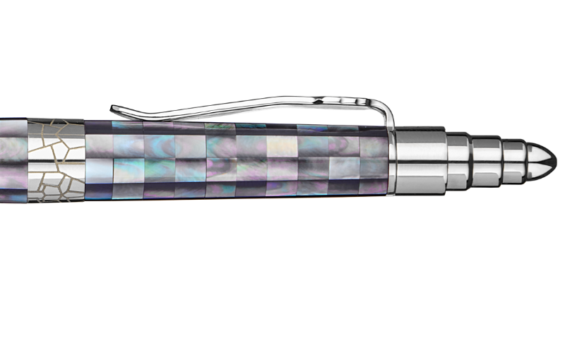 Ta Thanh Thien - Son - Checked - Tahiti Black Pearl - White Gold Plated