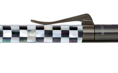 Visionary - Checked - White Pearl - Black Pearl - Ruthenium Plated