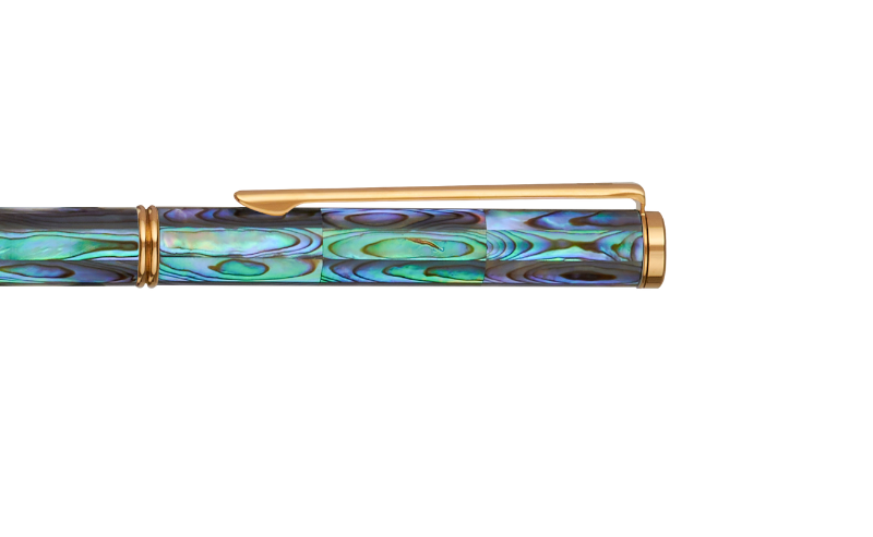 Inspired - New Zealand Abalone - Titanium Gold Plated