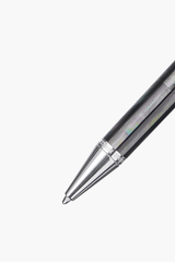 BLU-1997 - Ballpoint Pen - Tahiti Black Pearl - White Gold Plated