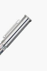 Gemprise - Rollerball Pen - Checked - Tahiti Black Pearl - White Gold Plated
