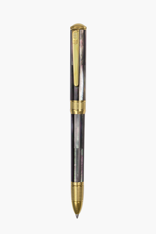 Champion Wave - Bút Ký Ngọc Trai Đen Tahiti - Mạ Titanium Gold