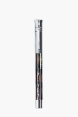 Gemperor - Rollerball Pen - Tahiti Black Pearl - White Gold Plated