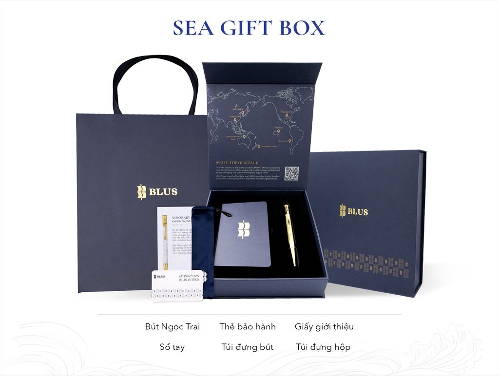 Champion Wave - Bút Ký Ngọc Trai Tím Mississippi - Mạ Titanium Gold