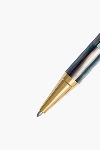 Inspired - Bút Ký Ngọc Trai Đen Tahiti - Mạ Titanium Gold