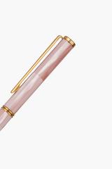 Inspired - Bút Ký Ngọc Trai Hồng Mississippi - Mạ Titanium Gold
