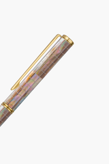 Inspired - Engrave Checked - Mississippi Brown Pearl - Titanium Gold Plated