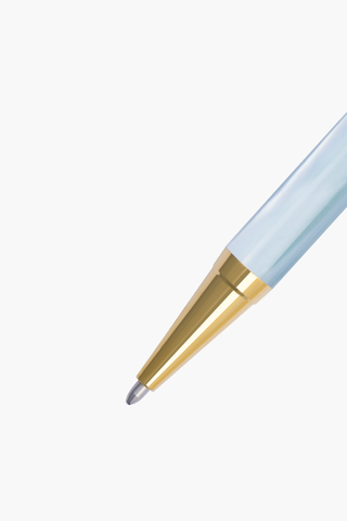 Inspired -  Bút Ký Ngọc Trai Xanh Ngọc Mississippi - Mạ Titanium Gold