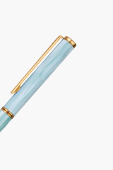 Inspired -  Bút Ký Ngọc Trai Xanh Ngọc Mississippi - Mạ Titanium Gold