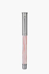 Gemprise - Fountain Pen - Mississippi Pink Pearl - White Gold Plated