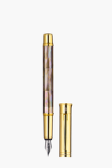 Gemprise - Fountain Pen - Mississippi Brown Pearl - Gold Plated