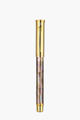 Gemprise - Fountain Pen - Mississippi Brown Pearl - Gold Plated