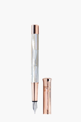 Gemperor - Fountain Pen - Northern Australia White Pearl - Rose Gold Plated