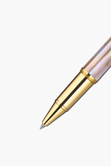 BLU-1997 - Rollerball Pen - Mississippi Brown Pearl - Gold Plated