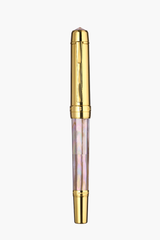 BLU-1997 - Rollerball Pen - Mississippi Brown Pearl - Gold Plated
