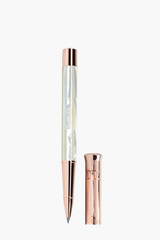 Gemperor - Rollerball Pen - Northern Australia White Pearl - Rose Gold Plated