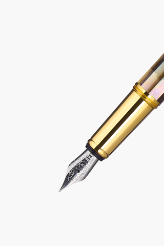 Gemprise - Fountain Pen - Mississippi Brown Pearl - Gold Plated