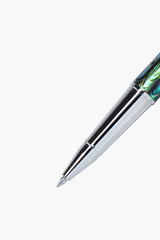 Gemperor - Rollerball Pen - New Zealand Abalone  - White Gold Plated