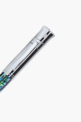 Gemperor - Rollerball Pen - New Zealand Abalone  - White Gold Plated