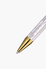 BLU-1997 - Ballpoint Pen - Northern Australia White Pearl - Gold Plated