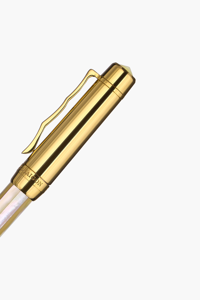 BLU-1997 - Ballpoint Pen - Northern Australia Golden Pearl - Gold Plated