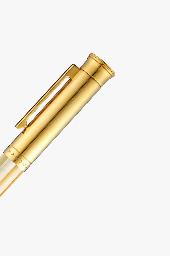 Gemprise - Rollerball Pen - Northern Australia Golden Pearl - Gold Plated