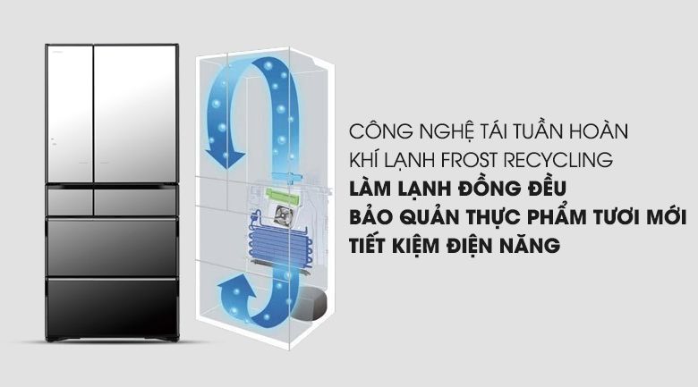 Tủ lạnh Hitachi Inverter 525 lít R-X670GV (X)