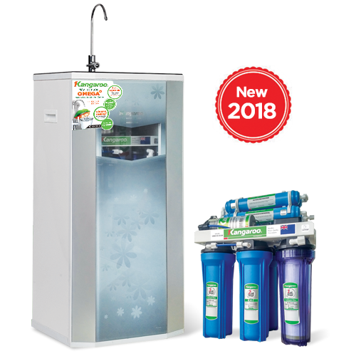 Máy lọc nước Kangaroo OMEGA+ KG01G4 (8 cấp lọc - Vỏ hoa Hàn Quốc)