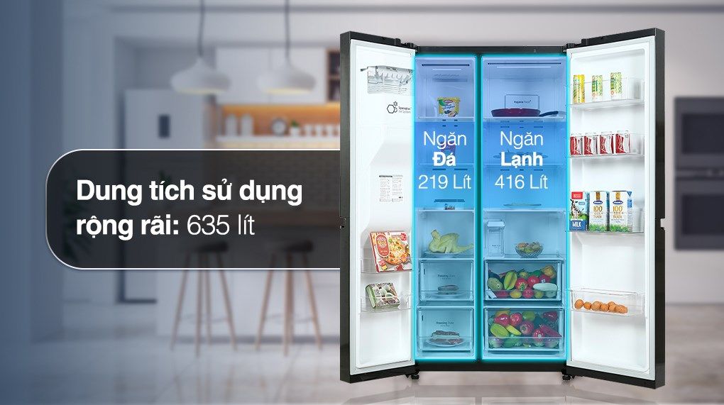 Tủ lạnh LG Inverter 635 Lít GR-D257MC