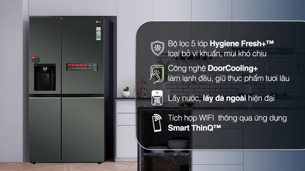 Tủ lạnh LG Inverter 635 Lít GR-D257MC