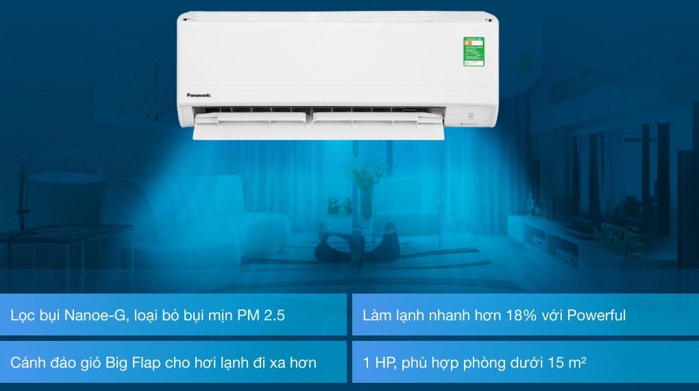 Điều Hòa Panasonic 18000Btu 1 Chiều CU/CS-N18XKH-8 Gas R32