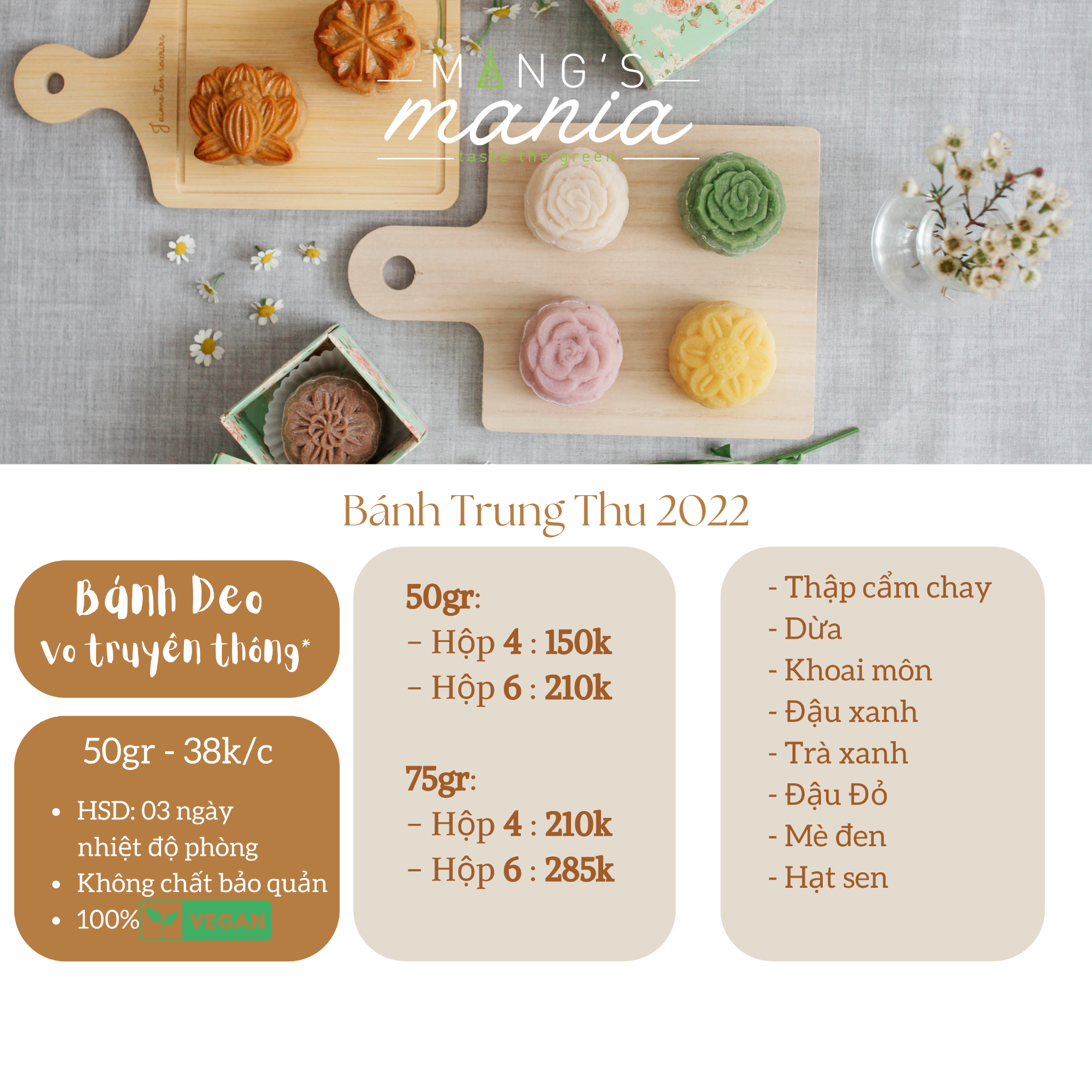  Set Bánh Dẻo Thuần Chay 