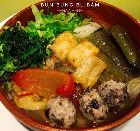 Bún Bung Bụ Bẫm ( Rice noodles, Eggplants, Mushroom, Homemade Tofu) 