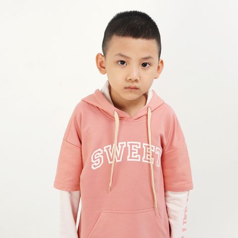 KCHO0010 - ÁO HOODIE TRẺ EM TAY 2 LỚP