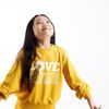 GCSI0013-S1-Y008 ÁO NỈ BÉ GÁI LOVE SAYME MÀU VÀNG SIZE NHỎ